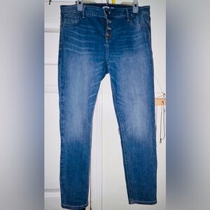Old Navy Blue Rockstar Super Skinny Jeans